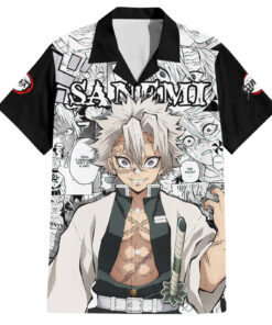 Chemise hawaïenne Sanemi Shinazugawa Demon Slayer anime