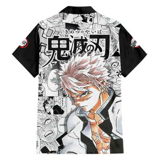 Chemise hawaïenne Sanemi Shinazugawa Demon Slayer anime – Image 2