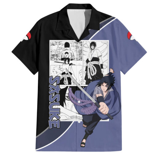 Chemise hawaïenne Sasuke Naruto anime mix manga
