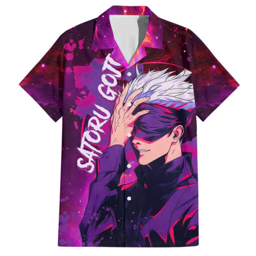 Chemise hawaïenne Satoru Gojo Jujutsu Kaisen anime galaxie
