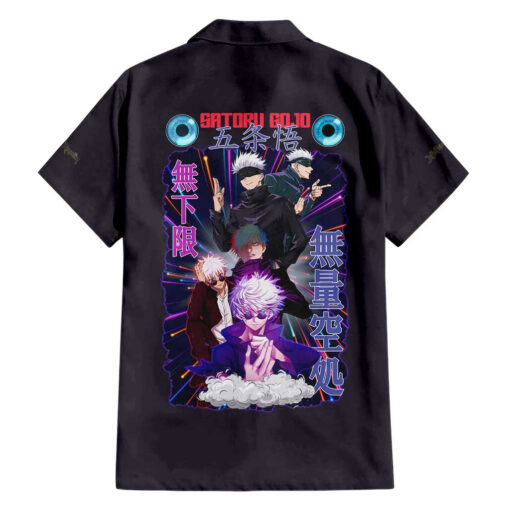 Chemise hawaïenne Satoru Gojo Jujutsu Kaisen anime V2