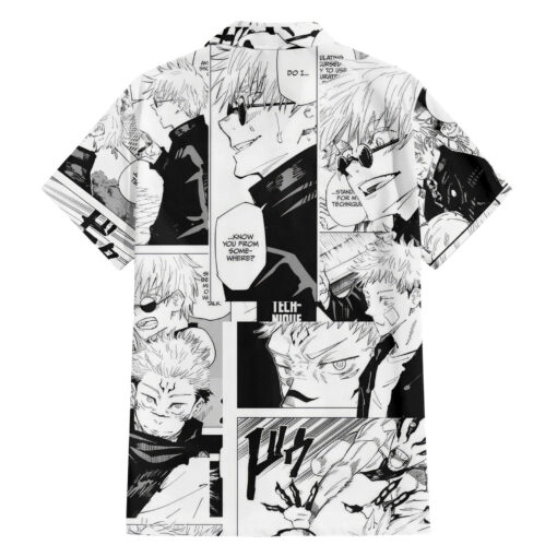 Chemise hawaïenne Satoru Gojo Jujutsu Kaisen manga mix – Image 2
