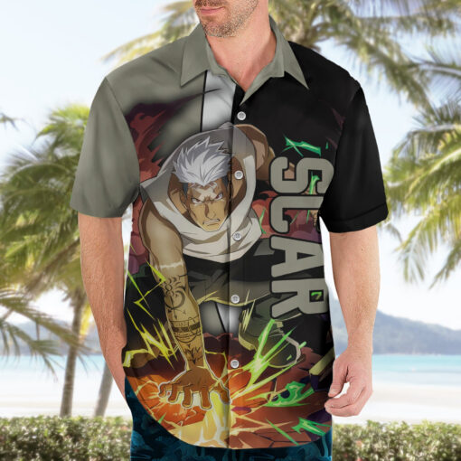 Chemise hawaïenne Scar Fullmetal Alchemist manga – Image 3