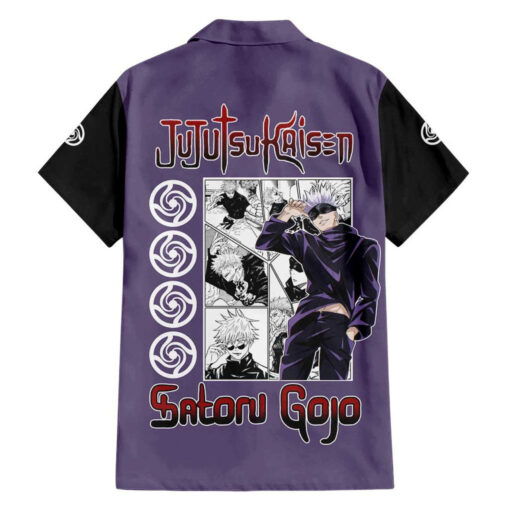 Chemise hawaïenne Sensei Gojo Satoru Jujutsu Kaisen anime Japon – Image 2