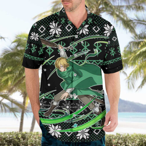 Chemise hawaïenne Serpico Berserk anime mix Noël – Image 3