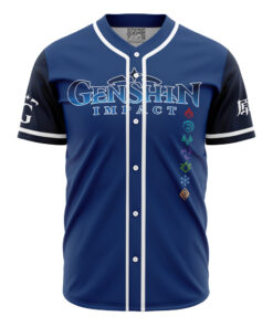 Maillot de baseball Sept Éléments Genshin Impact