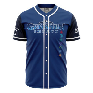 Maillot de baseball Sept Éléments Genshin Impact