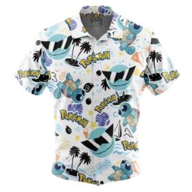Chemise hawaïenne Escouade Carapuce V1 Lunettes Pokémon