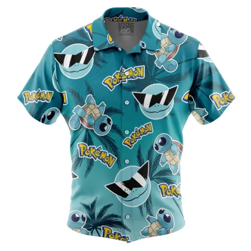 Chemise hawaïenne Escouade Carapuce V2 Lunettes Pokémon