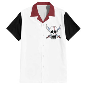 Chemise hawaïenne Shanks cheveux rouges One Piece uniforme anime
