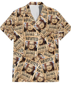 Chemise hawaïenne Shanks Wanted One Piece anime