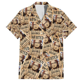 Chemise hawaïenne Shanks Wanted One Piece anime