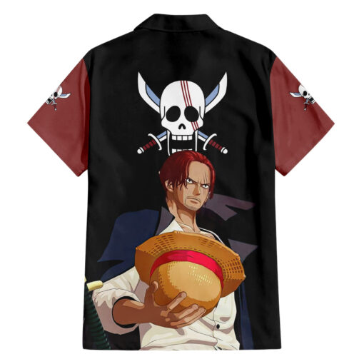 Chemise hawaïenne Shanks Yonko cheveux rouges One Piece – Image 2