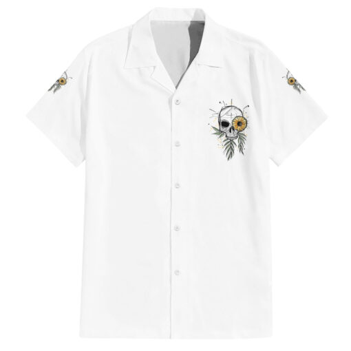 Chemise hawaïenne Elle est soleil crâne tournesol – Image 2