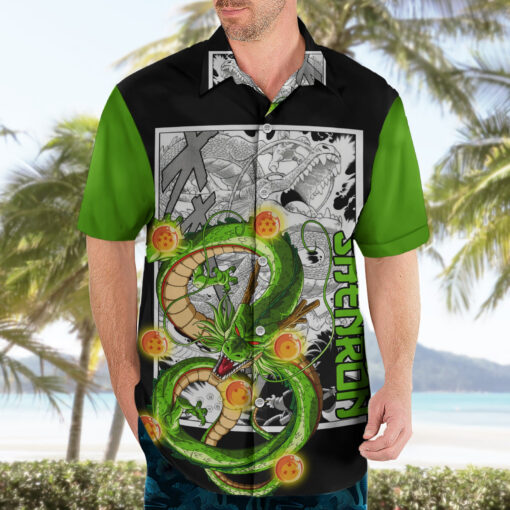 Chemise hawaïenne Shenron Dragon Ball mix manga anime – Image 3