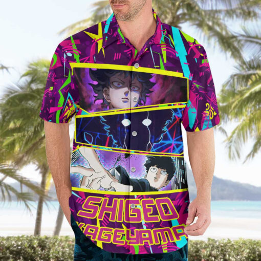 Chemise hawaïenne Shigeo Kageyama Mob Psycho 100 anime – Image 3