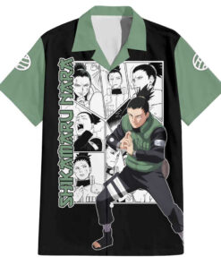 Chemise hawaïenne Shikamaru Nara Naruto anime mix manga