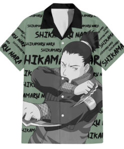 Chemise hawaïenne Shikamaru Nara style manga