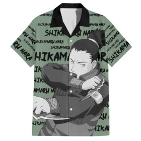 Chemise hawaïenne Shikamaru Nara style manga