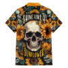 Chemise hawaïenne Brille comme un crâne tournesol