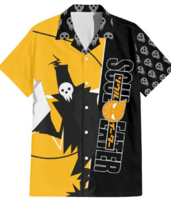 Chemise hawaïenne Shinigami Soul Eater anime art mix crâne