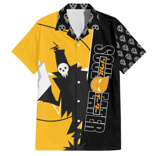 Chemise hawaïenne Shinigami Soul Eater anime art mix crâne