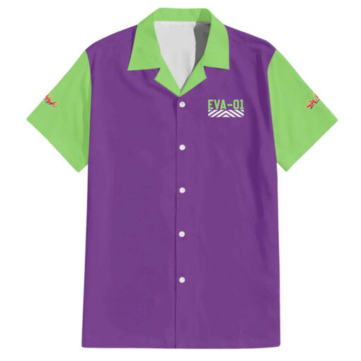 Chemise hawaïenne Shinji Ikari x Eva 01 Neon Genesis Evangelion anime
