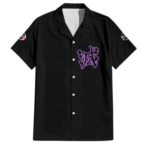 Chemise hawaïenne Shinobu Kocho Demon Slayer anime – Image 2