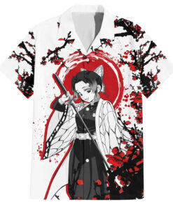Chemise hawaïenne Shinobu Kocho Demon Slayer anime Japon