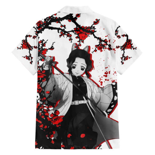Chemise hawaïenne Shinobu Kocho Demon Slayer anime Japon – Image 2