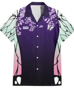 Chemise hawaïenne Shinobu Kocho Demon Slayer anime Japon
