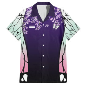Chemise hawaïenne Shinobu Kocho Demon Slayer anime Japon