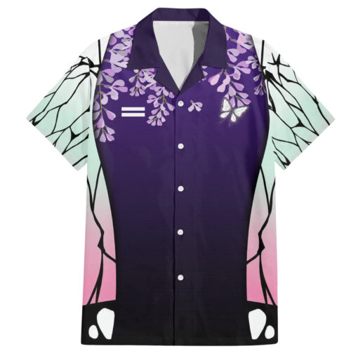 Chemise hawaïenne Shinobu Kocho Demon Slayer anime Japon