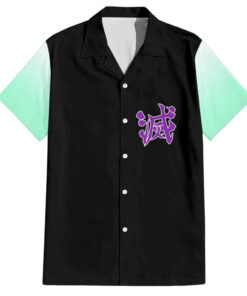 Chemise hawaïenne Shinobu Kocho Kimetsu no Yaiba anime Japon