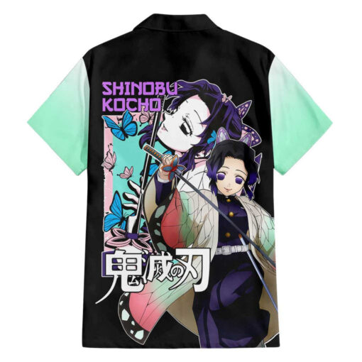 Chemise hawaïenne Shinobu Kocho Kimetsu no Yaiba anime Japon – Image 2