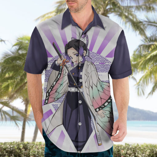 Chemise hawaïenne Shinobu Kochou Demon Slayer – Image 3
