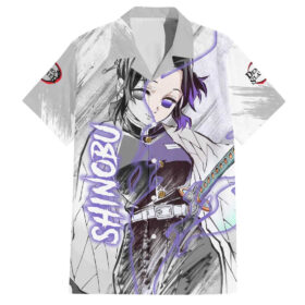 Chemise hawaïenne Shinobu Kochou Demon Slayer anime Semon