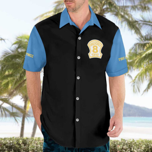 Chemise hawaïenne Shinra Kusakabe Fire Force anime – Image 3