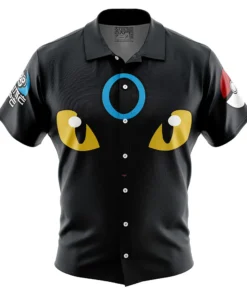 Chemise hawaïenne Visage Noctali Brillant Pokémon