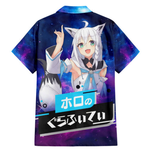 Chemise hawaïenne Shirakami Fubuki Holo Live Galaxy – Image 2