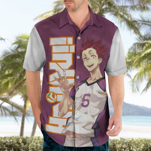 Chemise hawaïenne Shiratorizawa Satori Tendo Haikyu – Image 3