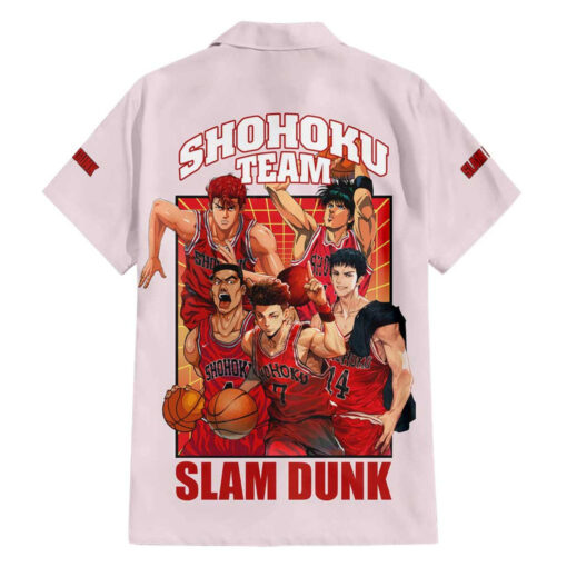 Chemise hawaïenne Équipe Shohoku Slam Dunk anime – Image 2