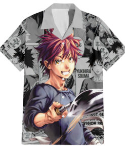 Chemise hawaïenne Shokugeki no Soma Yukihira Souma anime