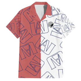 Chemise hawaïenne Shoto Todoroki emblème mix My Hero Academia anime