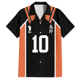 Chemise hawaïenne Shoyo Hinata numéro 10 Karasuno