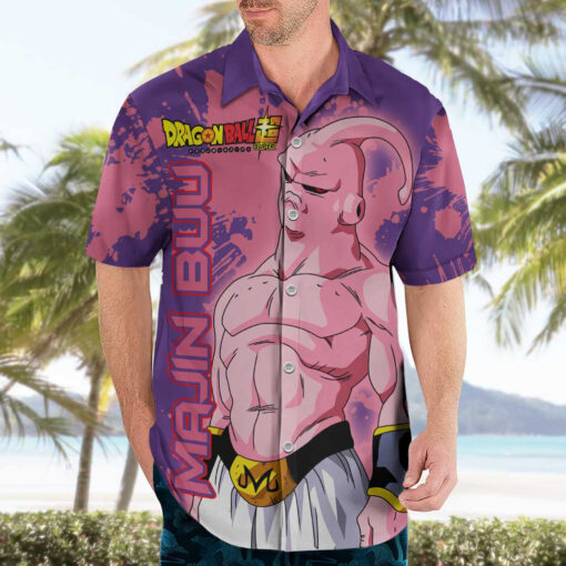 Chemise hawaïenne Majin Buu maigre Dragon Ball anime – Image 3