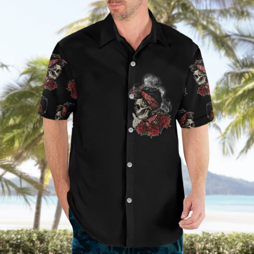 Chemise hawaïenne Skl Rose Zero Fck Given – Image 3
