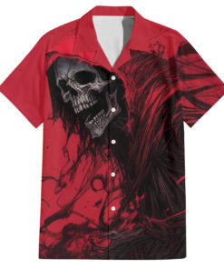 Chemise hawaïenne Crâne de la mort Ton heure est venue