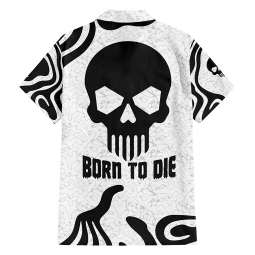 Chemise hawaïenne Crâne né pour mourir