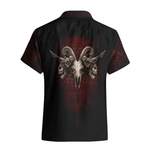 Chemise hawaïenne Crâne boy band reine – Image 2
